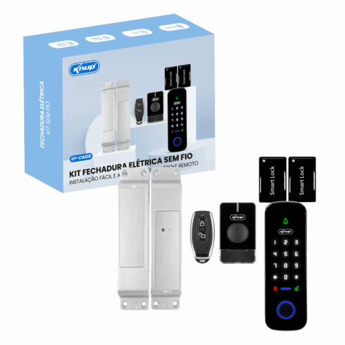 KIT FECHADURA ELÉTRICA SEM FIO CA618